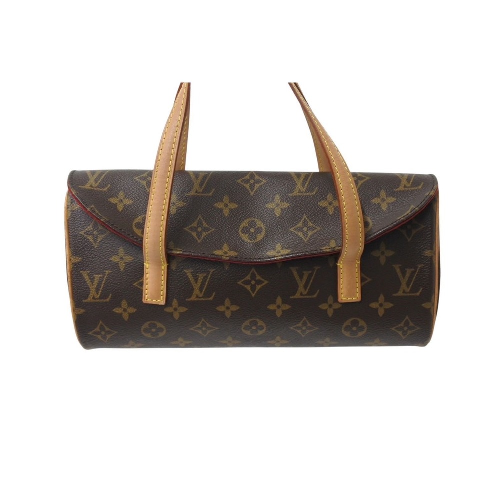 Louis Vuitton logo handbag brown Sonatine Monogram
